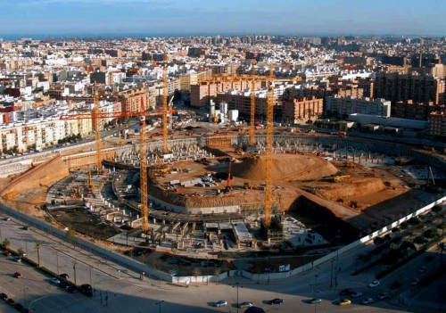 Nuevo Estadio del Valencia Futbol Club. Avenida de Cortes Valencianas, Valencia