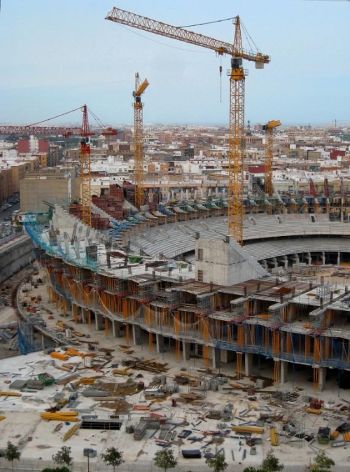 Nuevo Estadio del Valencia Futbol Club. Avenida de Cortes Valencianas, Valencia